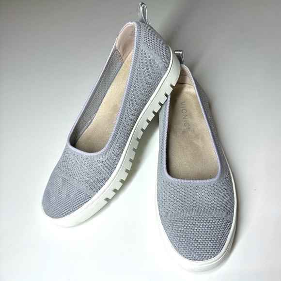 Vionic Womens Uptown Skimmer Shimmer Gray Knit Slip-on Comfort Shoes Size 7.5 - Picture 4 of 10